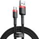 Καλώδιο USB Baseus USB-A - USB-C 0.5 m Μαύρο-κόκκινο (CATKLF-A91)