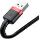 Καλώδιο USB Baseus USB-A - Lightning 3 m Μαύρο-κόκκινο (CALKLF-R91)