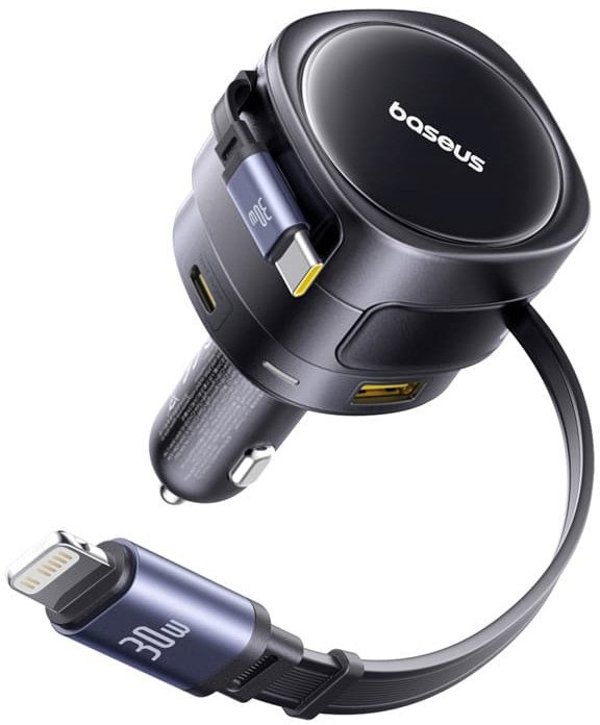 Φορτιστής αυτοκινήτου Baseus PD 1x USB-C + USB-A θύρα 90W μαύρο 6932172682583