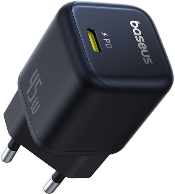Baseus PicoGo GaN Φορτιστής 45W - Ταχύς Φορτιστής Τοίχου USB-C - Μαύρο