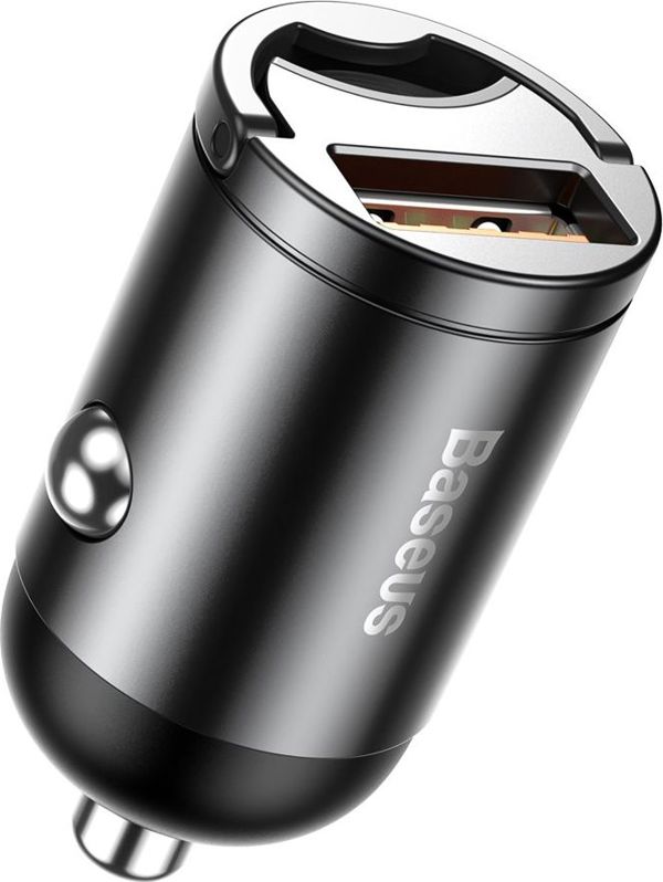 Baseus car charger Tiny Star Mini QC 3.0 30W 1x USB gray 6953156297883