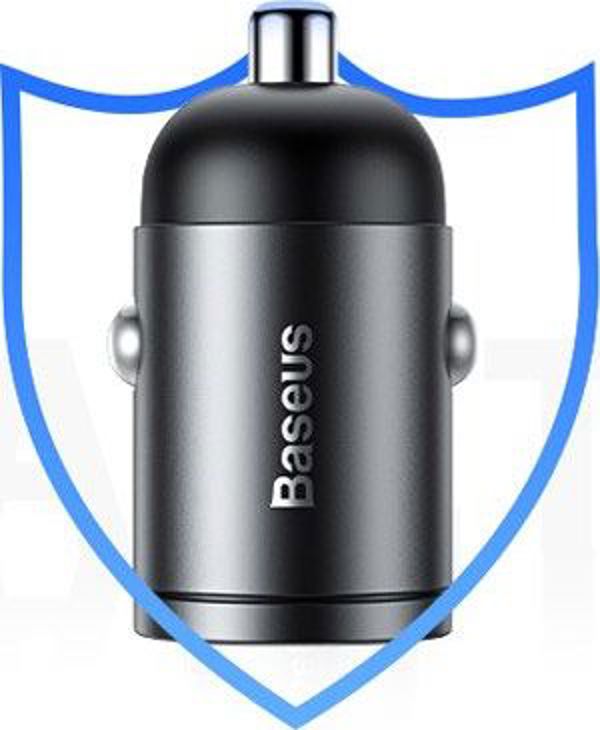 Baseus car charger Tiny Star Mini QC 3.0 30W 1x USB gray 6953156297883