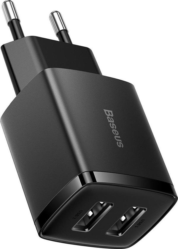 Φορτιστής Baseus Compact 2x USB-A 2.1 A (CCXJ010201)