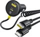 Baseus Circular Plastic Car Charger (U+C) + (C&L) Cable 60W Cosmic Black 6932172677183