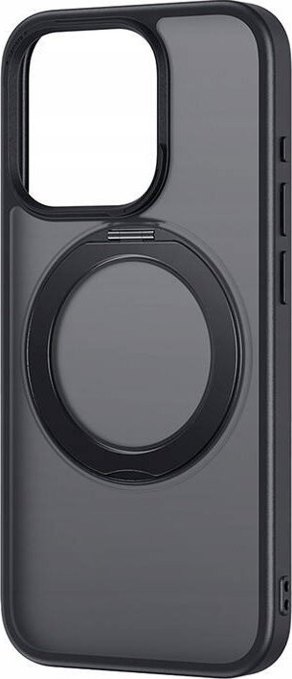 Baseus Θήκη Baseus SkyRing Magnetic με βάση στήριξης για iP 14 Pro Max + σκληρυμένο γυαλί και σετ καθαρισμού (μαύρο)
