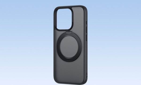 Baseus Θήκη Baseus SkyRing Magnetic με βάση στήριξης για iP 14 Pro Max + σκληρυμένο γυαλί και σετ καθαρισμού (μαύρο)