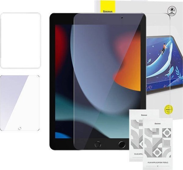 Baseus Tempered Glass Baseus Crystal 0.3 mm για iPad Pro/Air3 10,5" / iPad 7/8/9 10.2" (2 τεμ. )