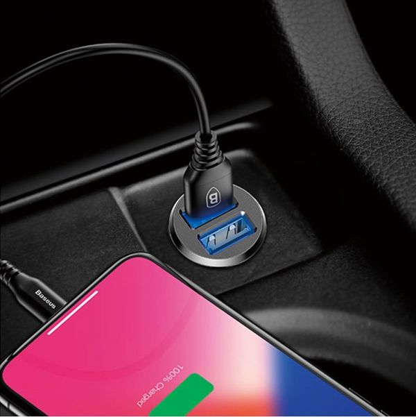 Φορτιστής Baseus Grain 2x USB-A 3.1 A (CCALL-ML02)