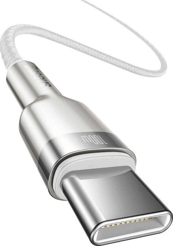 Καλώδιο USB Baseus USB-C - USB-C 1 m Λευκό (baseus_20210316150659)