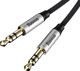 Καλώδιο Baseus Jack 3.5mm - Jack 3.5mm 1m μαύρο (27890-uniw)