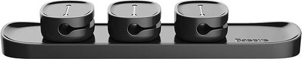 Baseus Cable Clip Peas Black (ACWDJ-01) (BASACWDJ-01)