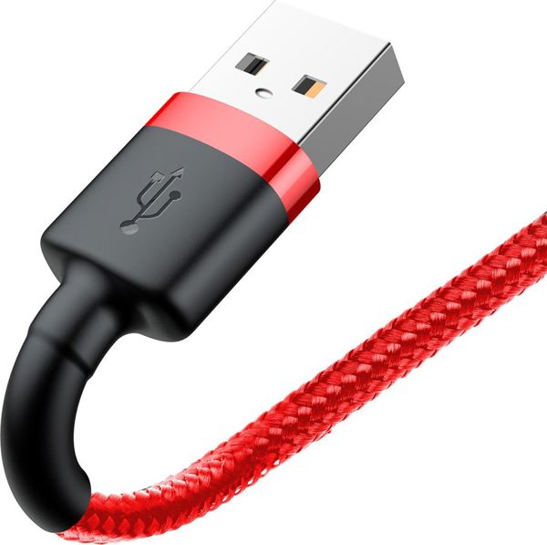 Καλώδιο USB Baseus USB-A - Lightning 2 m Κόκκινο (CALKLF-C09)