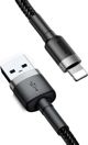 Baseus Cafule Braided USB to Lightning Cable Μαύρο 3m (CALKLF-RG1) (BASCALKLFRG1)