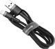 Baseus Cafule Braided USB to Lightning Cable Μαύρο 3m (CALKLF-RG1) (BASCALKLFRG1)