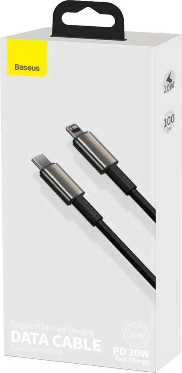 Καλώδιο USB Baseus USB-C - Lightning 2 m Μαύρο (6953156232044)