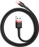 Καλώδιο USB Baseus USB-A - Lightning 0.5 m Μαύρο-κόκκινο (CALKLF-A19)