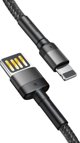 Καλώδιο USB Baseus USB-A - Lightning 1 m Μαύρο-γκρι (CALKLF-GG1)