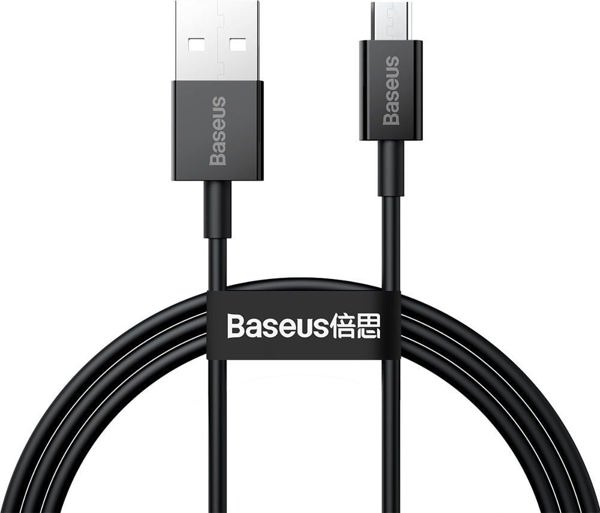 Καλώδιο USB Baseus USB-A - microUSB 1 m Μαύρο (BSU2822BLK)