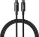 Καλώδιο USB Baseus USB-C - USB-C 1 m Μαύρο (CAWJ040001)