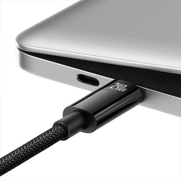 Καλώδιο USB Baseus USB-C - USB-C 1 m Μαύρο (CAWJ040001)