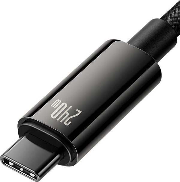 Καλώδιο USB Baseus USB-C - USB-C 1 m Μαύρο (CAWJ040001)