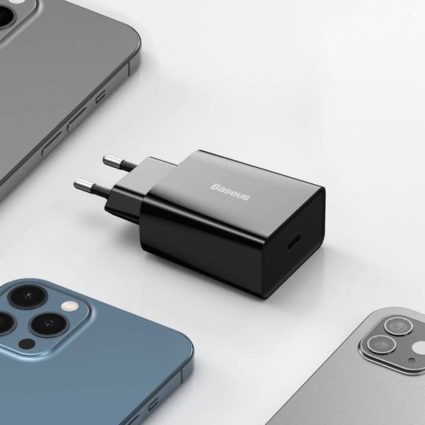 Φορτιστής Baseus Speed Mini 1x USB-C 3 A (BSU2819BLK)