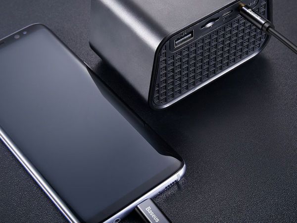 Καλώδιο USB BASEUS USB-C - mini Jack 3.5 mm 1.2 m Μαύρο (30476-uniw)