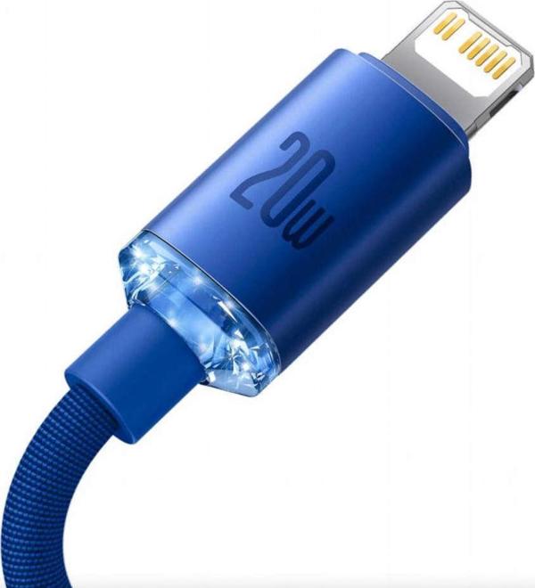 Καλώδιο USB Baseus USB-C - Lightning 1.2 m Μπλε (baseus_20220224141920)
