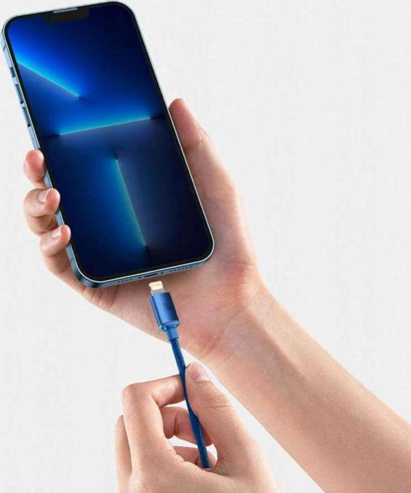 Καλώδιο USB Baseus USB-C - Lightning 1.2 m Μπλε (baseus_20220224141920)