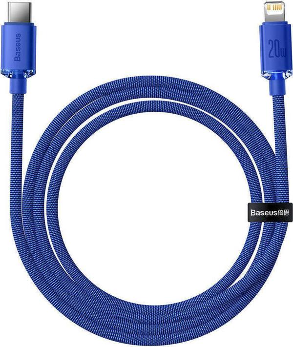 Καλώδιο USB Baseus USB-C - Lightning 1.2 m Μπλε (baseus_20220224141920)