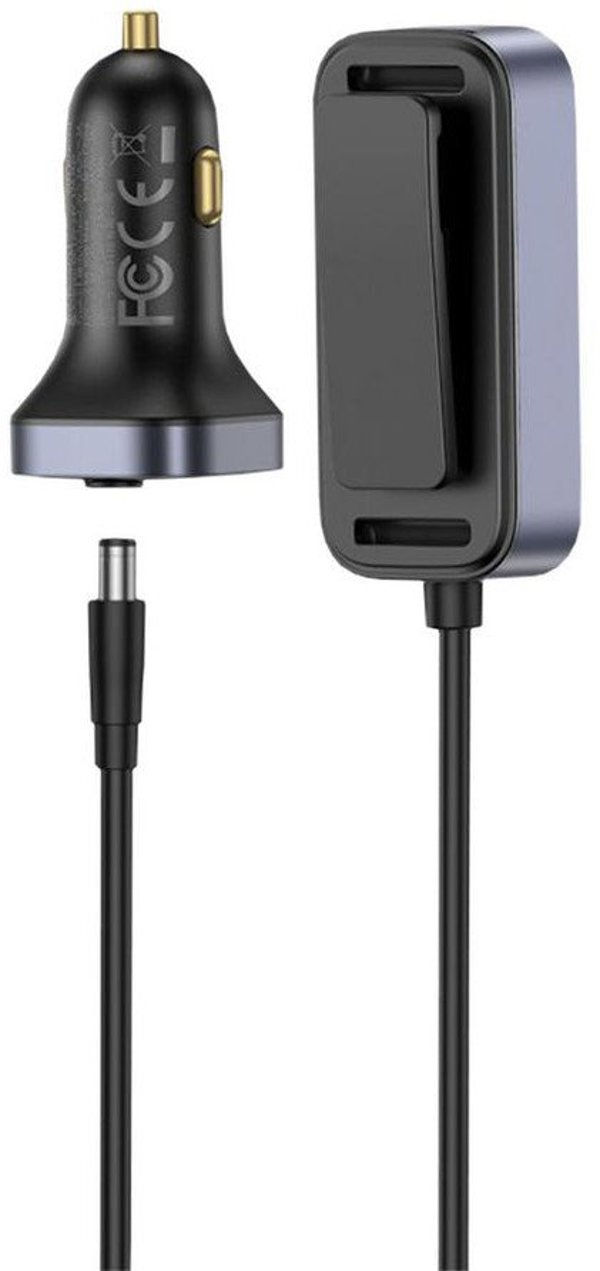 Φορτιστής αυτοκινήτου Baseus BackseatPal L1 110W 3 x USB-A + 3 x USB-C με προέκταση 1,5 m - μαύρη