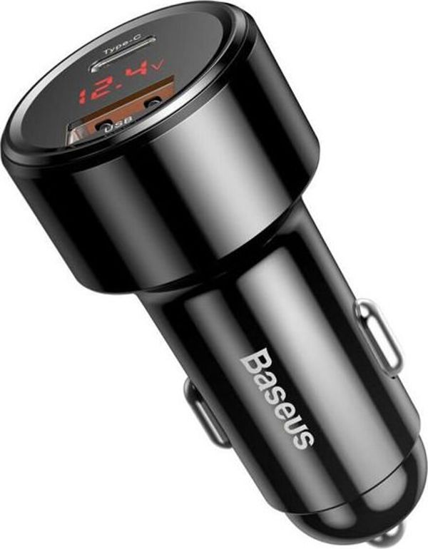 Φορτιστής Baseus BS-C20C 1x USB-A 1x USB-C 6 A (BSU057BLK)
