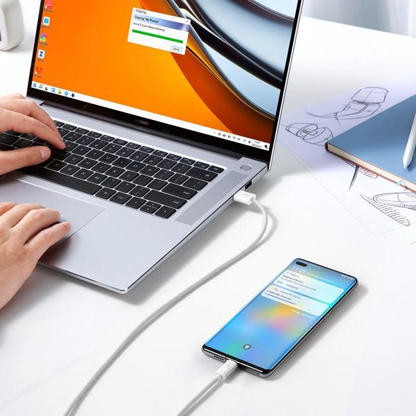 Cable USB to USB-C Baseus Dynamic Series, 100W, 2m (white)