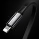 Καλώδιο USB Baseus USB-A - USB-C + microUSB + Lightning 1.2 m Μαύρο (46956)