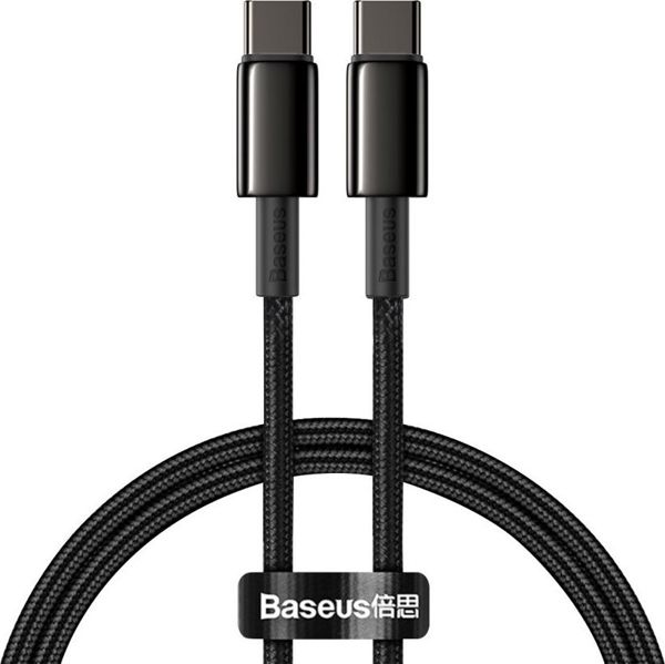 Baseus Tungsten Gold Cable Type-C to Type-C 100W 1m (black)