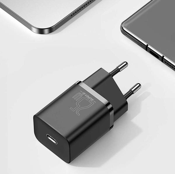 Φορτιστής Baseus Super Si 2x USB-C 3 A (BSU3039)
