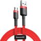 Baseus Cafule Braided USB 2.0 to micro USB Cable Κόκκινο 2m (CAMKLF-C09) (BASCAMKLFC09)