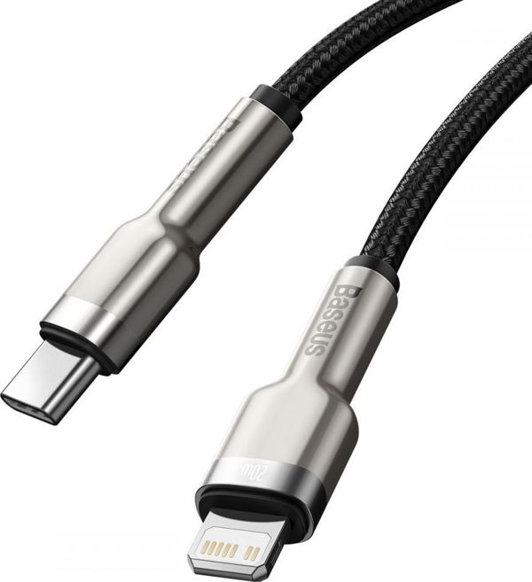 Καλώδιο USB Baseus USB-C - Lightning 0.25 m Μαύρο (CATLJK-01)