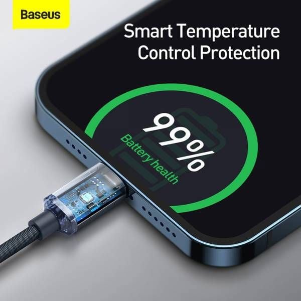 Καλώδιο USB Baseus USB-C - Lightning 1.2 m Μαύρο (FD-2141-6932172602741)