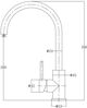 Μπαταρία κουζίνας Omnires Albany επιτραπέζια inox (AB1450)