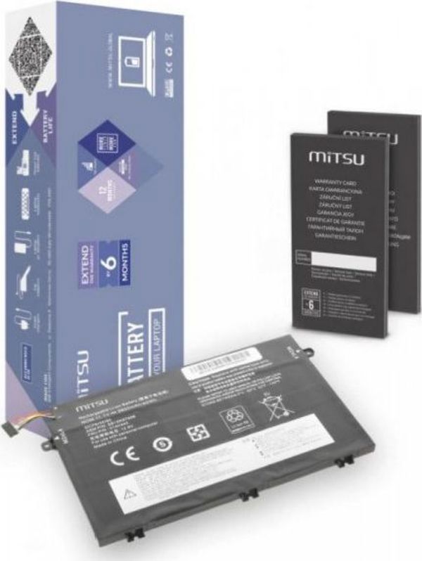 Mitsu Μπαταρία Laptop για Lenovo BC/LE-E480, 3600mAh, 11.1V, Li-Poly, Αντικατάσταση (8885740)