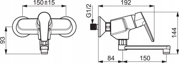 Μπαταρία νιπτήρα Oras Washbasin faucet Oras Saga 3915Y