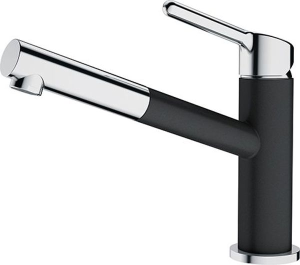 Franke Orbit Μπαταρία Κουζίνας Ανασυρόμενη Μαύρη (Onyx) - 115.0623.057