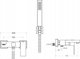 Μπαταρία νιπτήρα Besco Bathroom faucet Besco Modern Varium με ντους, μαύρο ματ BW-MVS-CZ