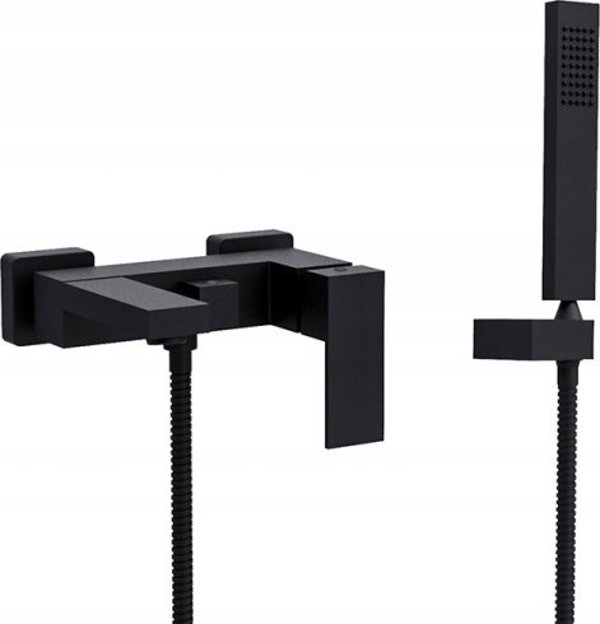 Μπαταρία νιπτήρα Besco Bathroom faucet Besco Modern Varium με ντους, μαύρο ματ BW-MVS-CZ