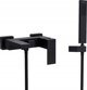 Μπαταρία νιπτήρα Besco Bathroom faucet Besco Modern Varium με ντους, μαύρο ματ BW-MVS-CZ