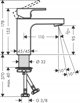 Μπαταρία νιπτήρα Hansgrohe Washbasin mixer Hansgrohe Vernis Shape, 71569000, chrome