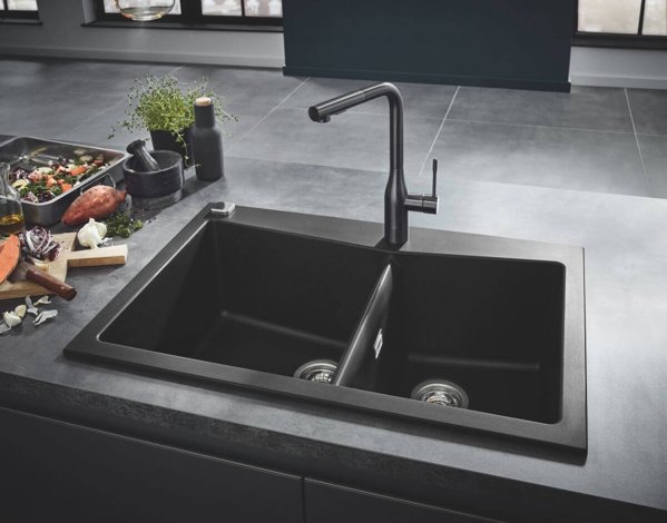 Βρύση κουζίνας Grohe Βρύση κουζίνας Essence Brushed Hard Graphite 30270AL0 Grohe