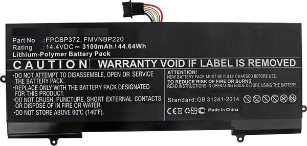 CoreParts Μπαταρία Laptop για Fujitsu Lifebook U77, 45Wh 14.4V 3.1Ah Li-Pol, Ανταλλακτική Μπαταρία Φορητού Υπολογιστή