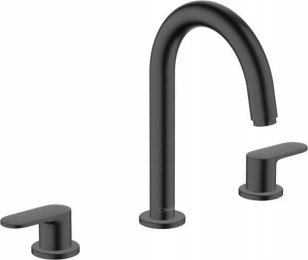 Μπαταρία νιπτήρα Hansgrohe Hansgrohe Vernis Blend μπαταρία νιπτήρα 3 οπών EcoSmart μαύρο ματ